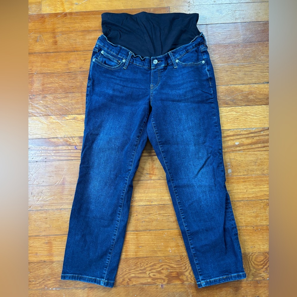 GAP Dark Blue Straight Leg Women's Maternity Jeans